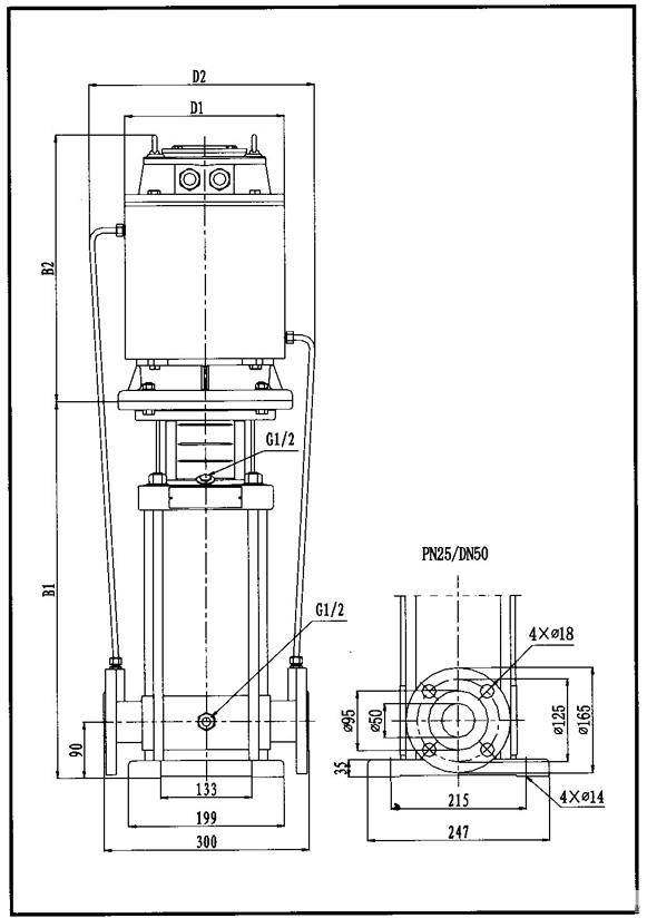 CDLF-PB水冷靜音不銹鋼多級泵