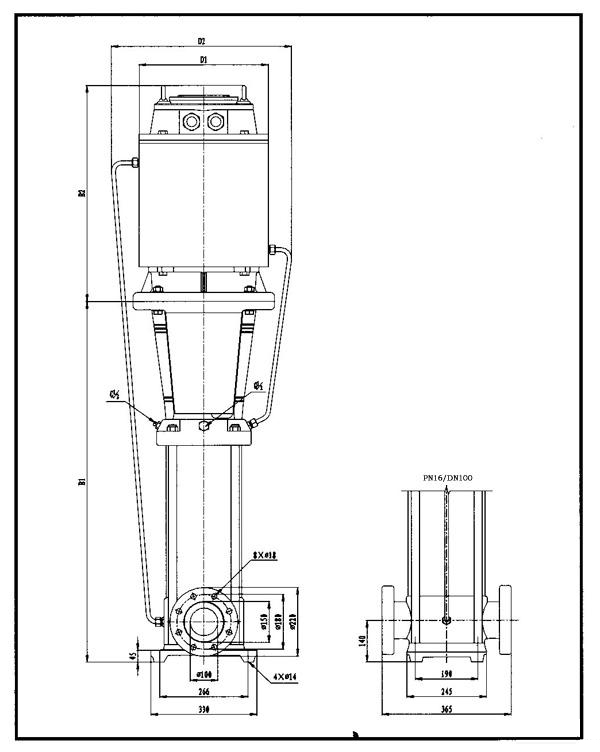 CDLF-PB水冷靜音不銹鋼多級泵